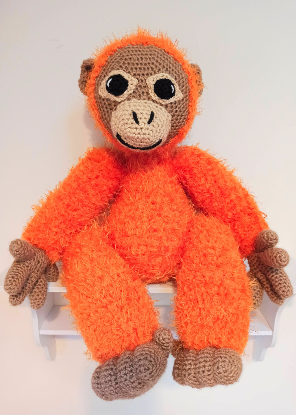 Large cuddly orangutan, donation to charity, soft toy, large stuffed animal,