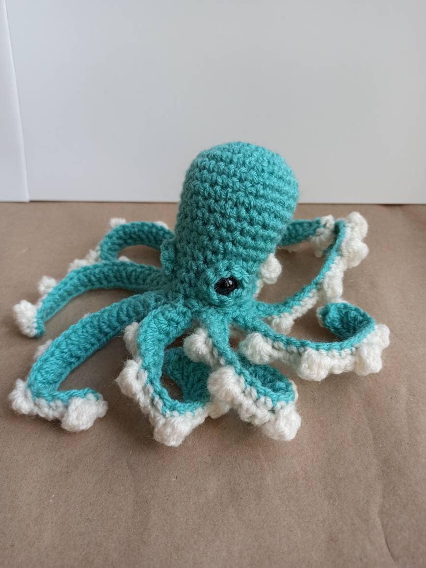 Octopus - Crochet cuddly toy, soft plush plushies softies stuffies