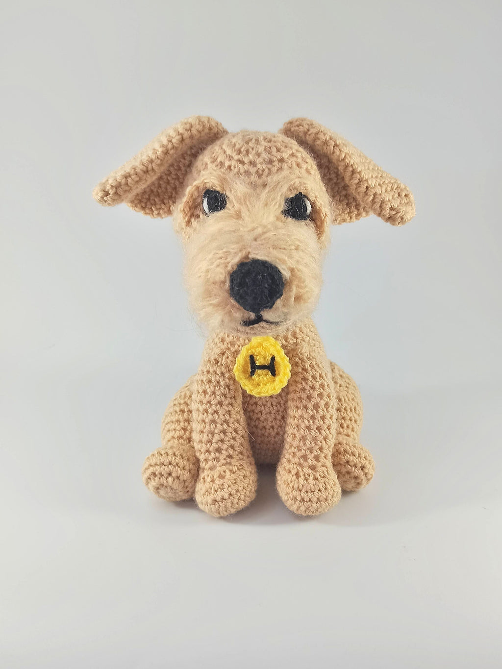 Crochet Terrier Dog Plush: Personalized Stuffed Animal Toy