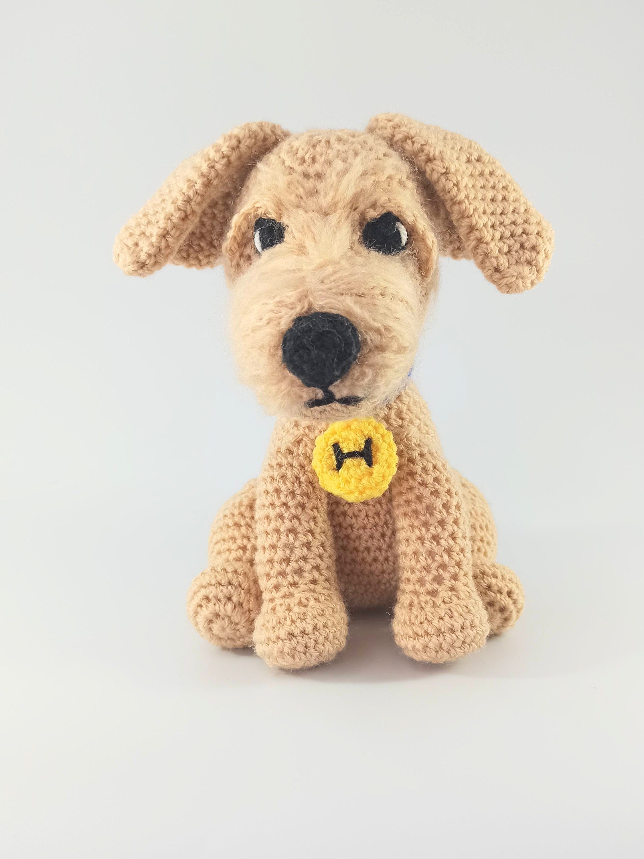 Crochet Terrier Dog Plush: Personalized Stuffed Animal Toy