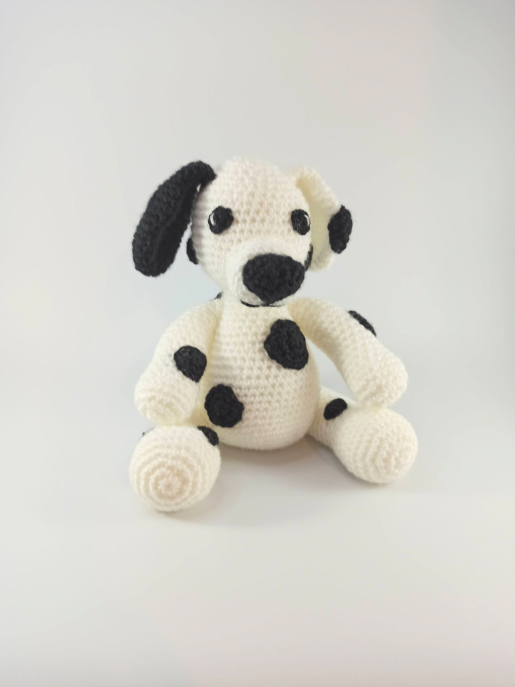 Crochet Dalmation soft toy, dog cuddly toy, stuffed animal, plush gift