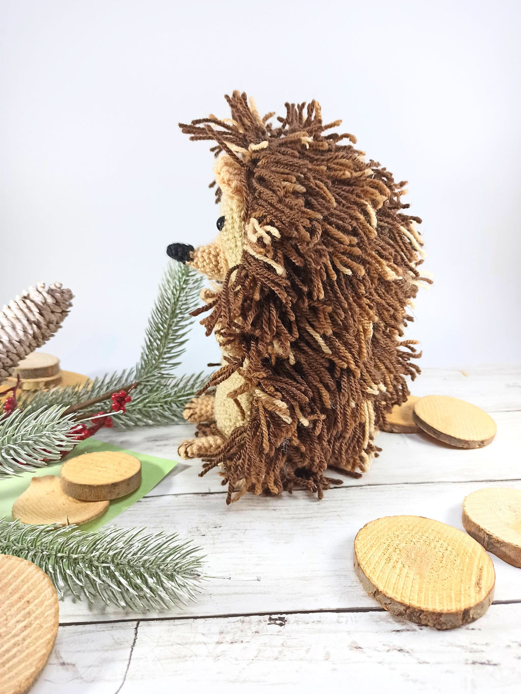 Crochet Hedgehog Plush: Handmade Woodland Animal Toy