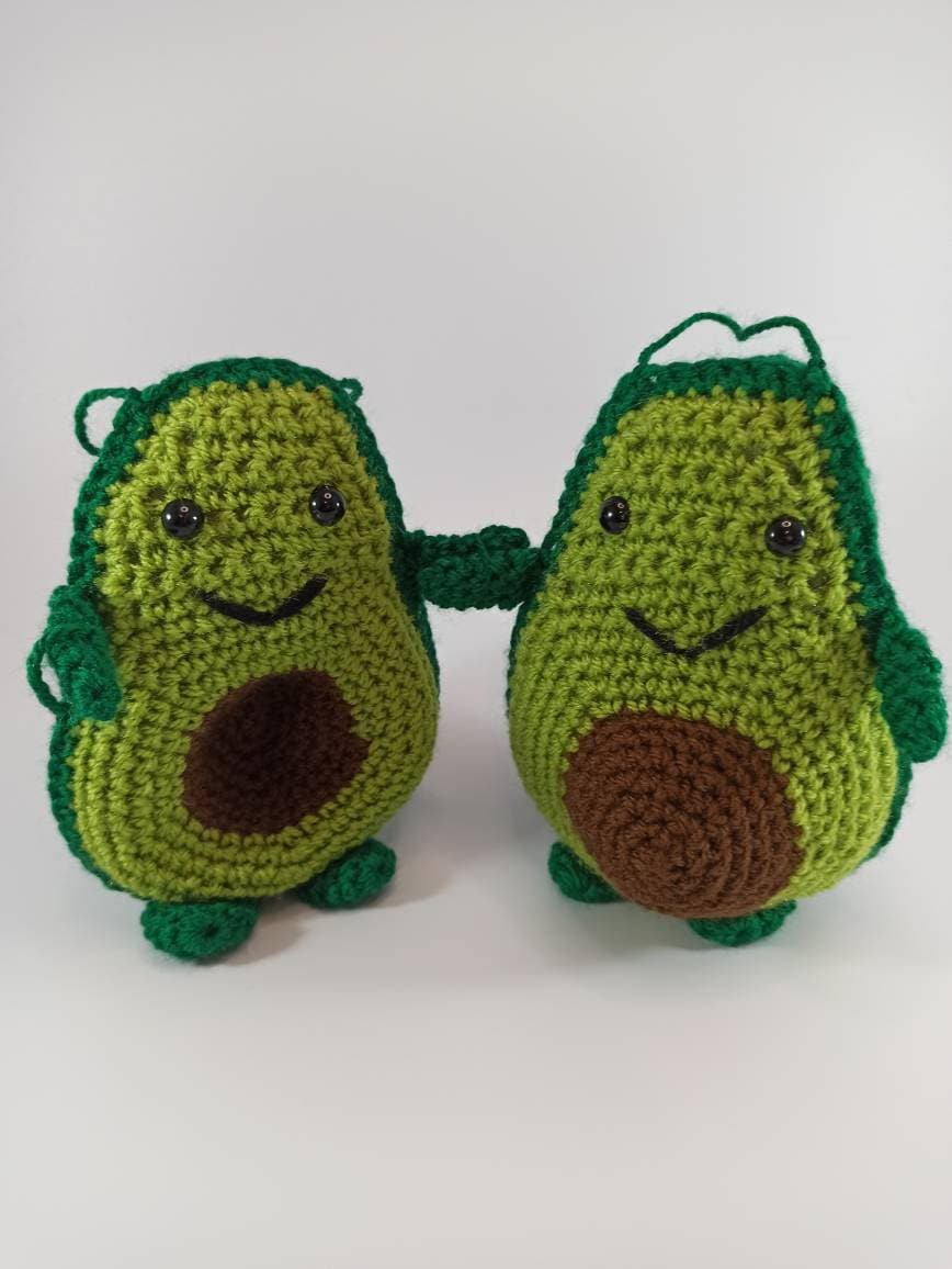 Cuddling avocados soft toy, cuddly plush gift stuffed stuffies plushies food game