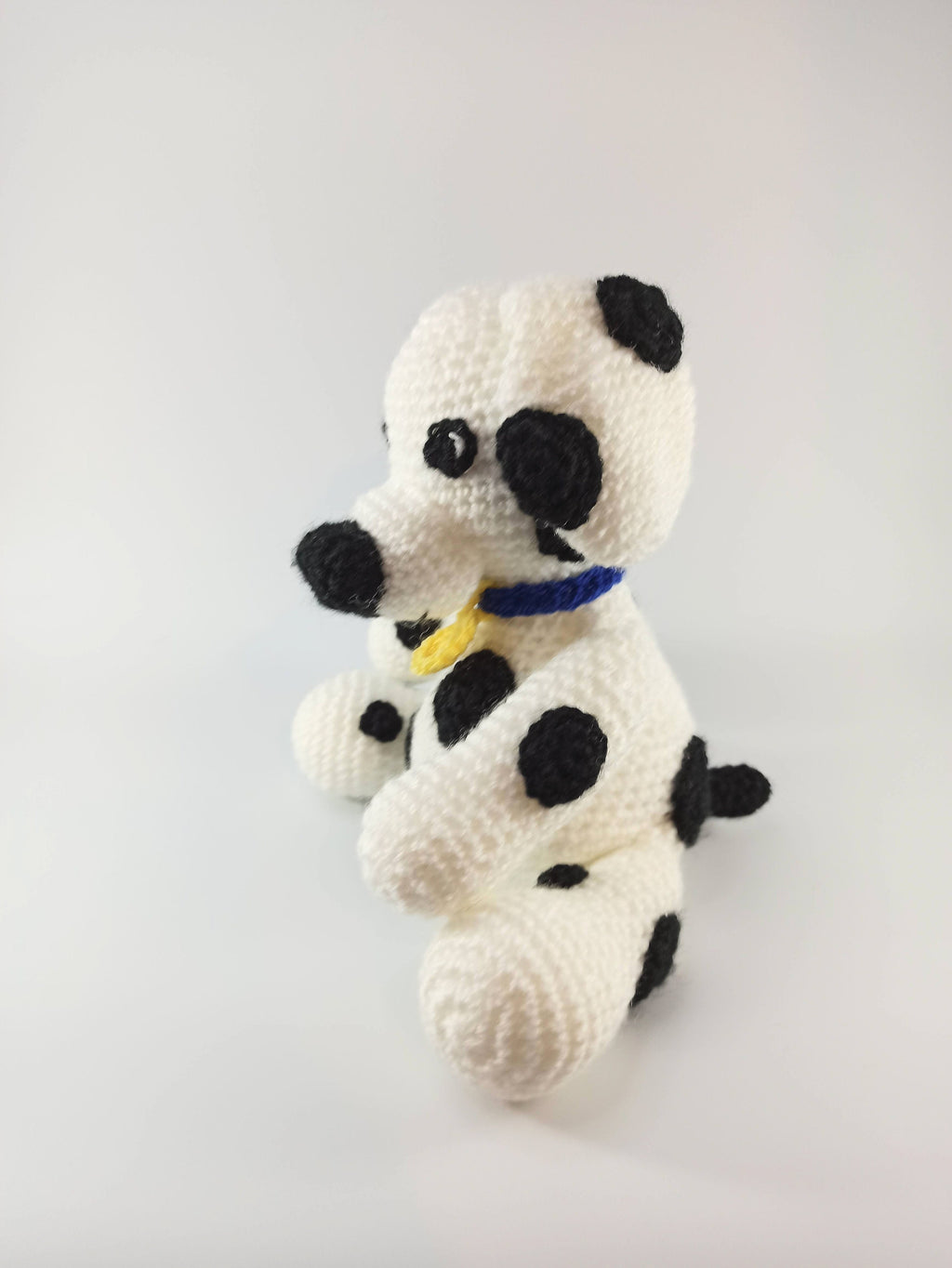 Crochet Dalmation soft toy, dog cuddly toy, stuffed animal, plush gift
