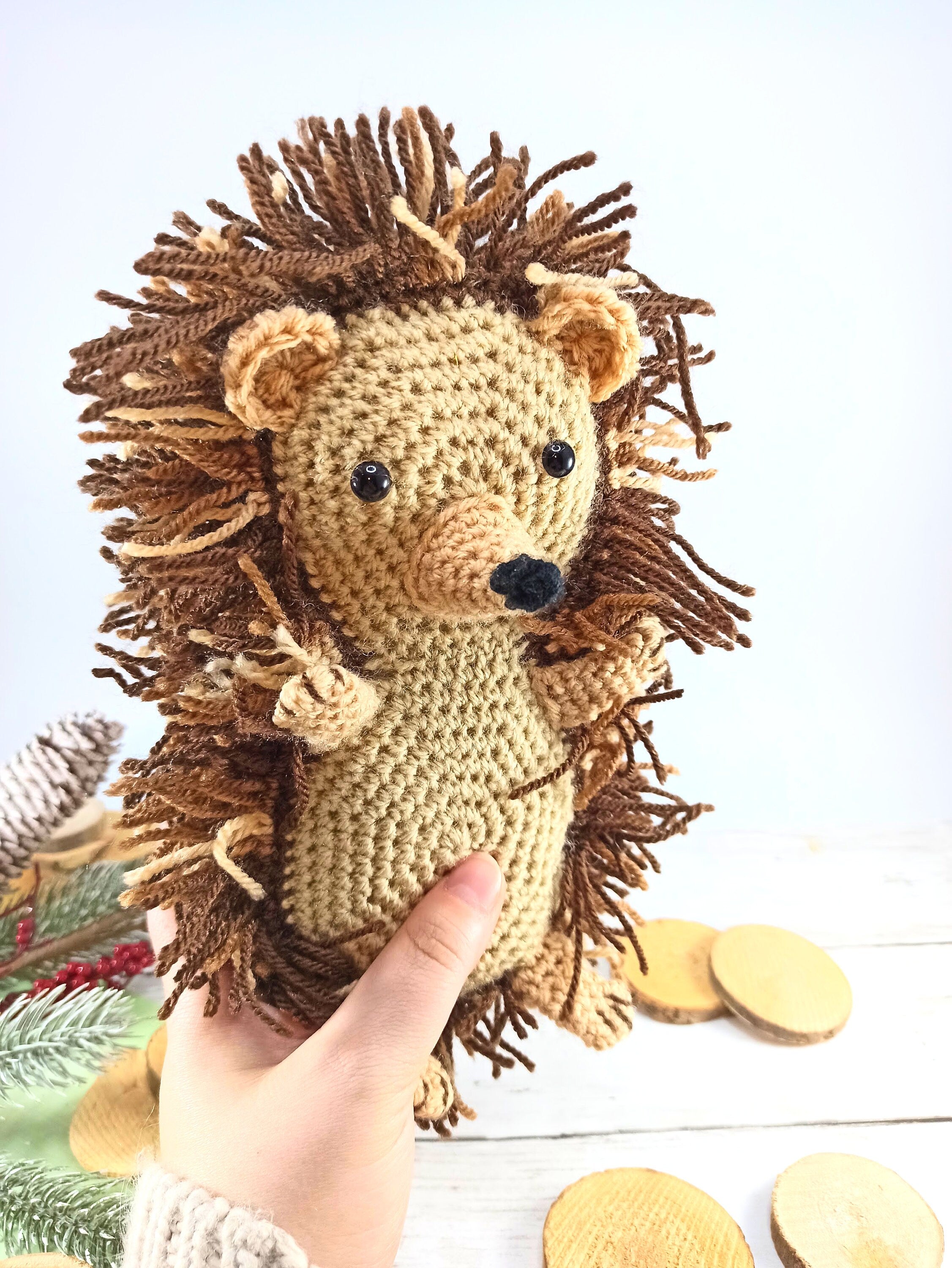 Crochet Hedgehog Plush: Handmade Woodland Animal Toy
