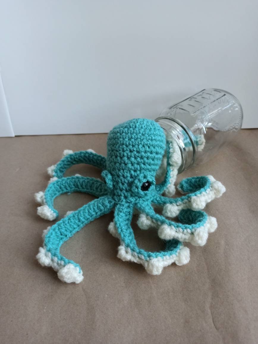 Octopus - Crochet cuddly toy, soft plush plushies softies stuffies