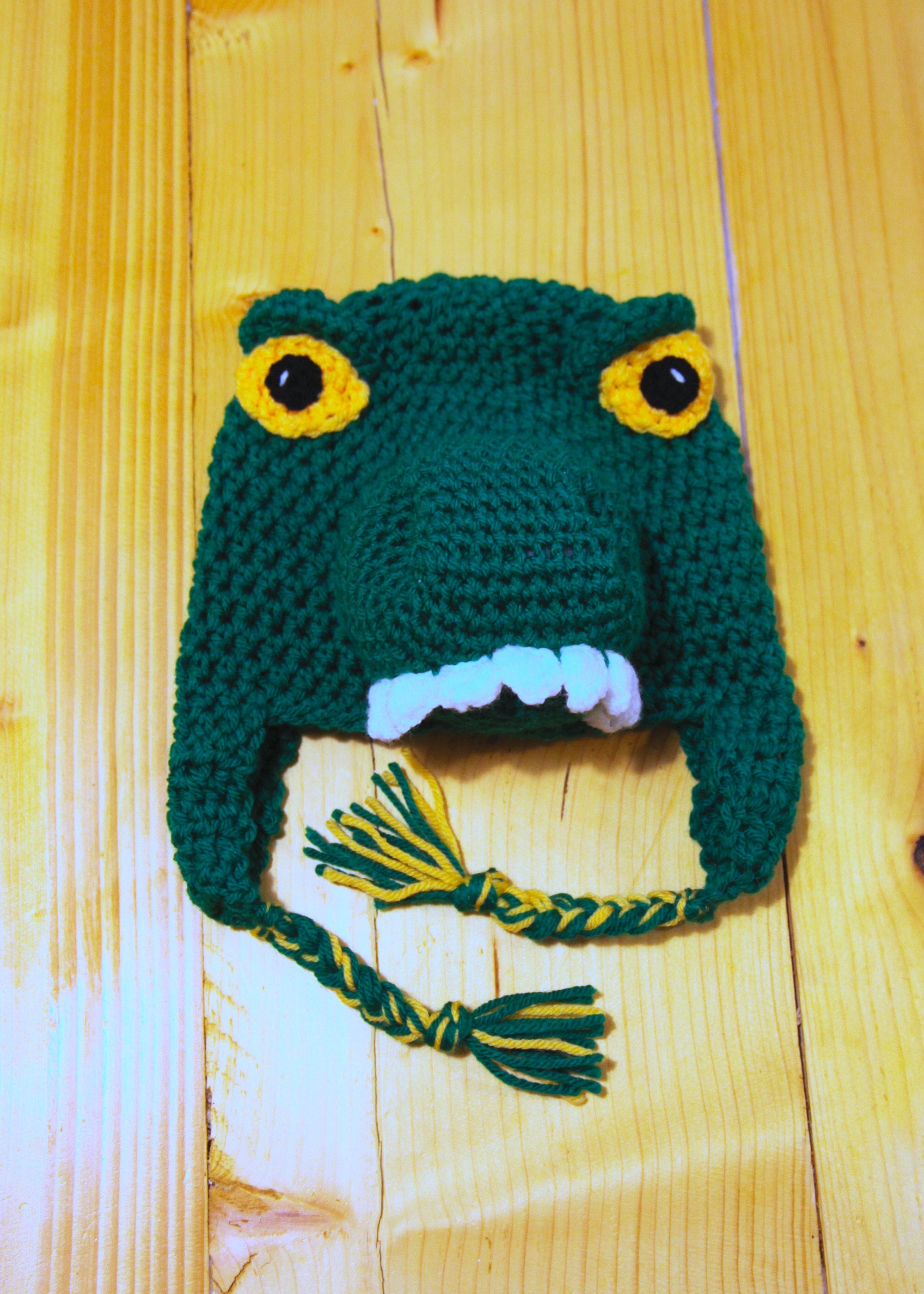 Crochet dinosaur T-Rex hat, winter novelty hat, newborn, child, toddler, adult sizes
