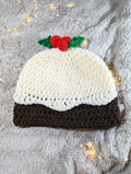 Crochet Christmas Pudding Hat: Novelty Winter Hat