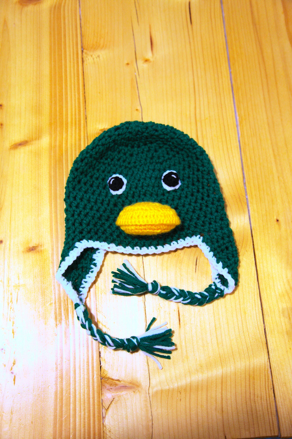 Crochet duck novelty hat, toddler, child, adult sizes, newborn photo prop