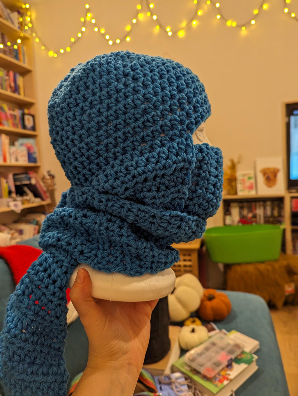 Ninja hat, winter novelty crochet hat, toddler, child and adult size