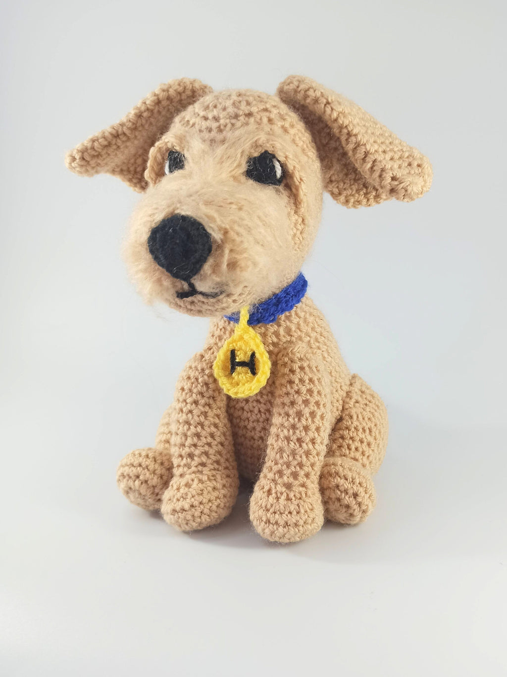 Crochet Terrier Dog Plush: Personalized Stuffed Animal Toy
