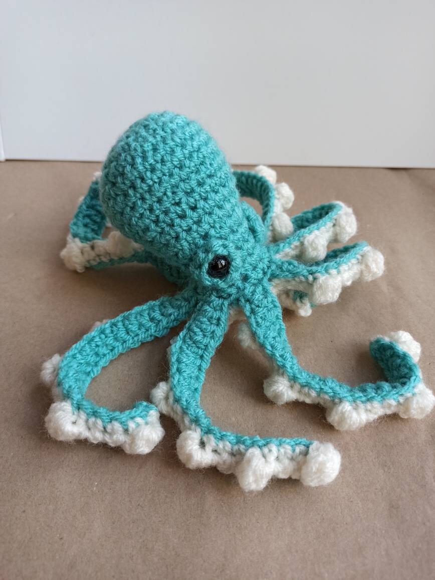 Octopus - Crochet cuddly toy, soft plush plushies softies stuffies
