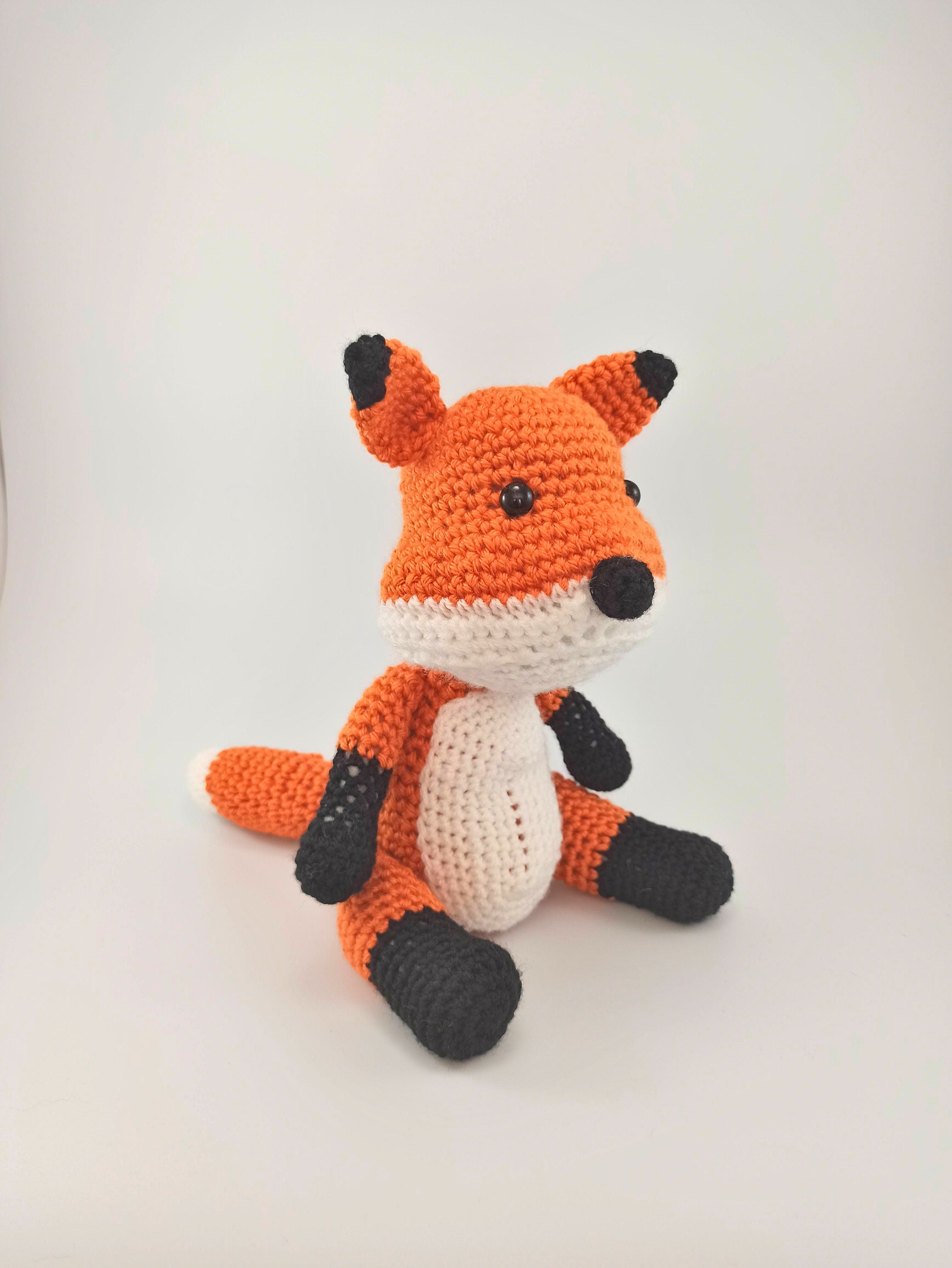 Crochet Fox Soft Toy: Cuddly Woodland Nursery Decor