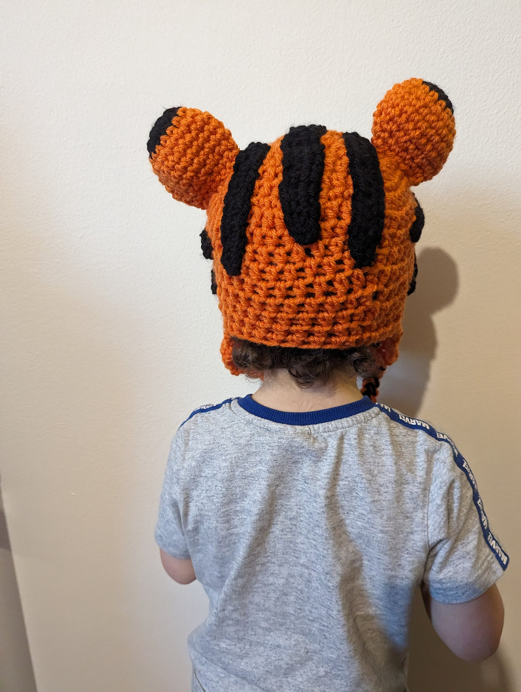 Crochet tiger hat, winter novelty hat, newborn, child, toddler, adult sizes
