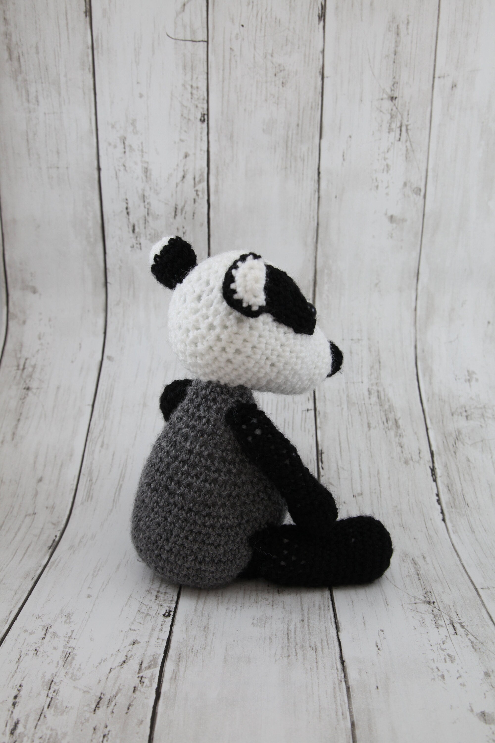 Cuddly Badger crochet soft toy, plush, handmade, plushies softies stuffed woodland decor gift children