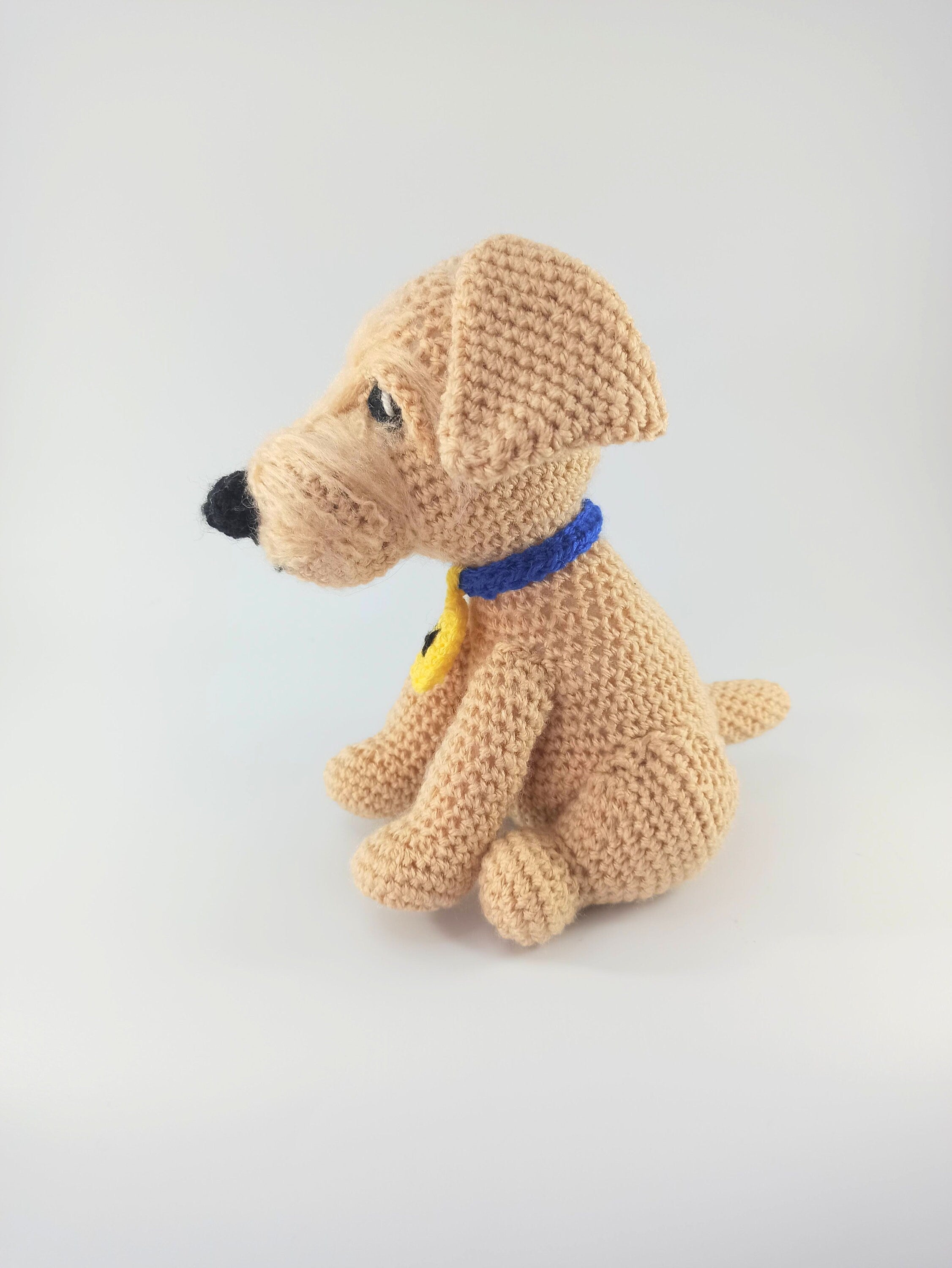 Crochet Terrier Dog Plush: Personalized Stuffed Animal Toy