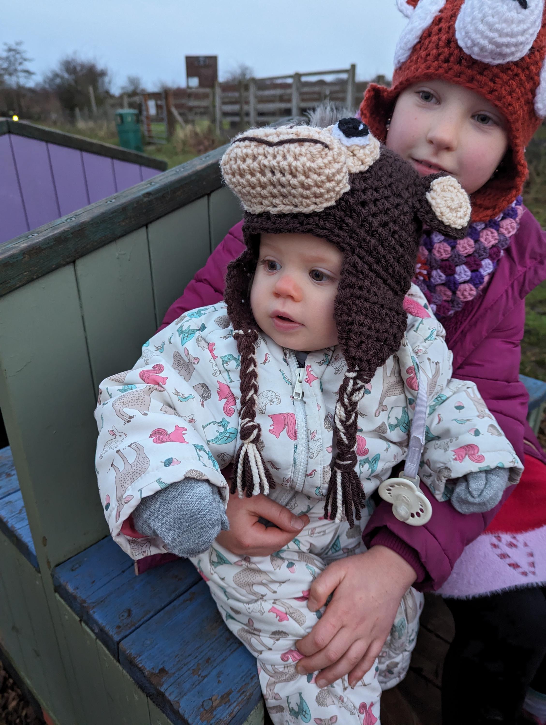 Crochet Monkey Hat: Novelty Winter Hat, Toddler to Adult