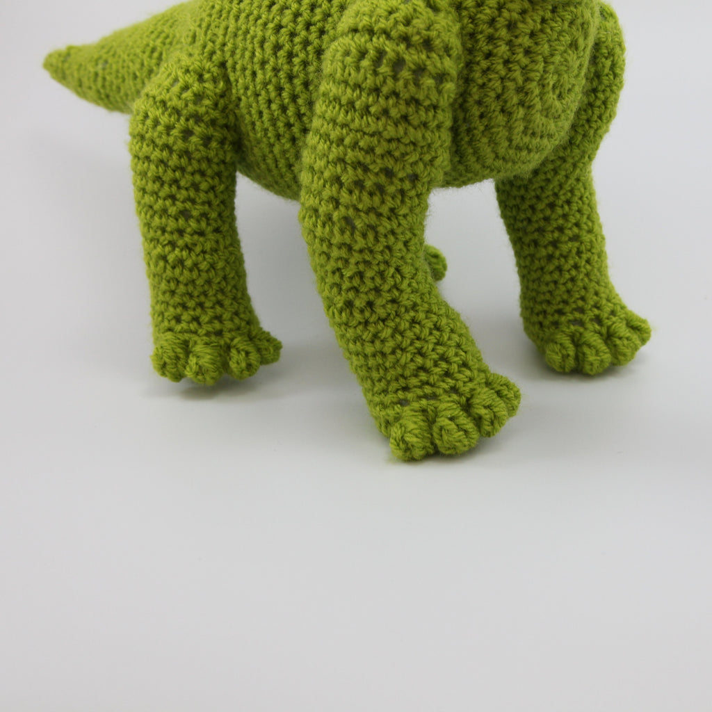 Crochet Brachiosaurus Plush: Green Dinosaur Stuffed Toy