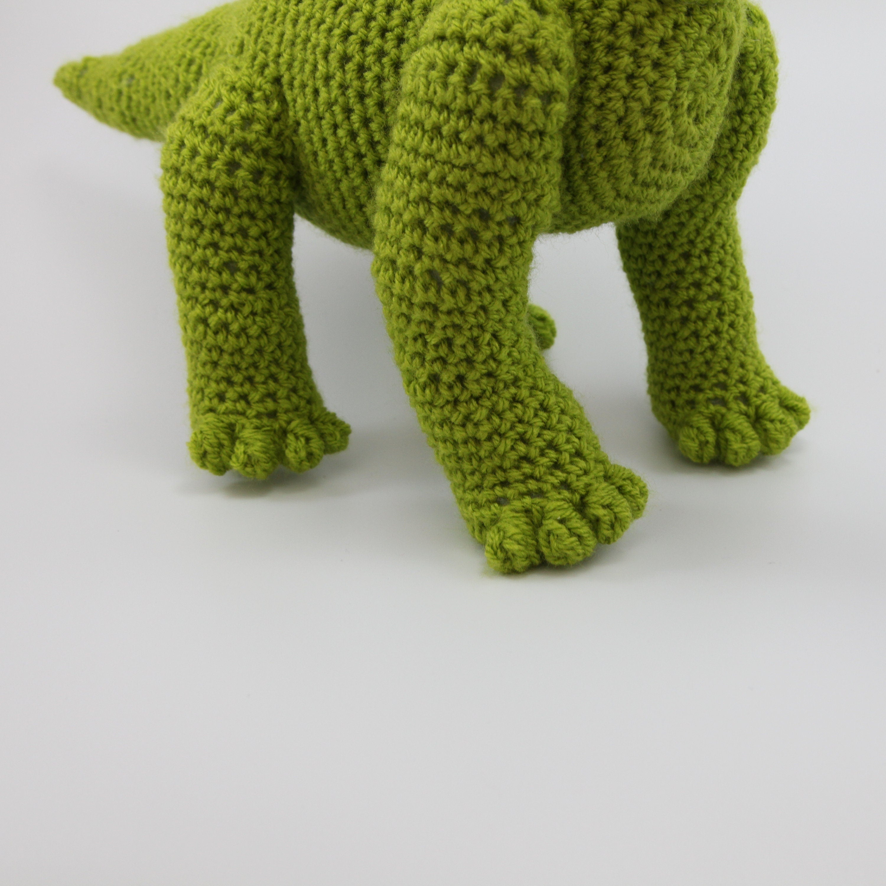 Crochet Brachiosaurus Plush: Green Dinosaur Stuffed Toy