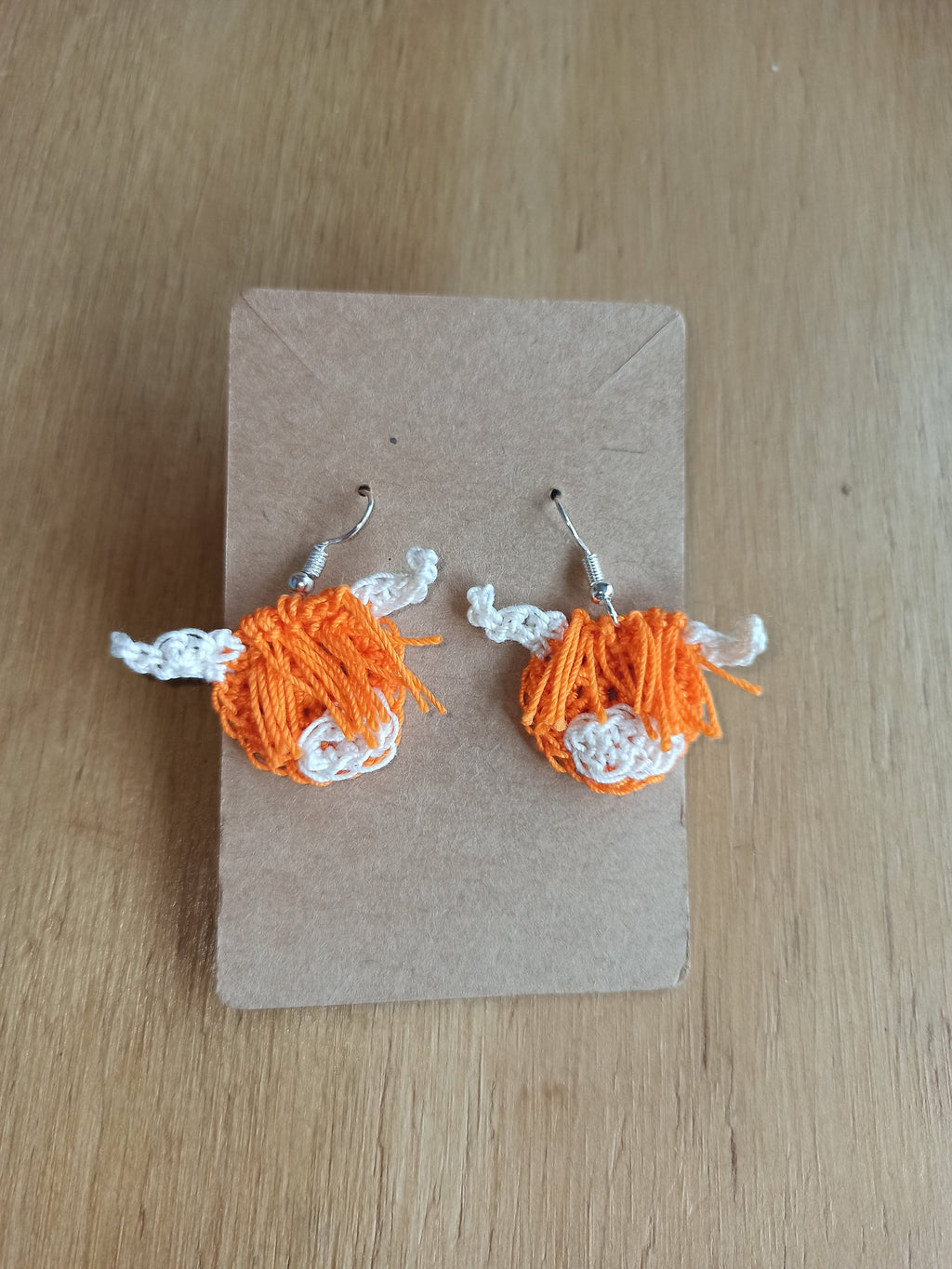 Boucles d'oreilles vaches écossaises des Highlands, cadeau crochet pour femmes et jeunes filles, bijoux écossais à suspendre