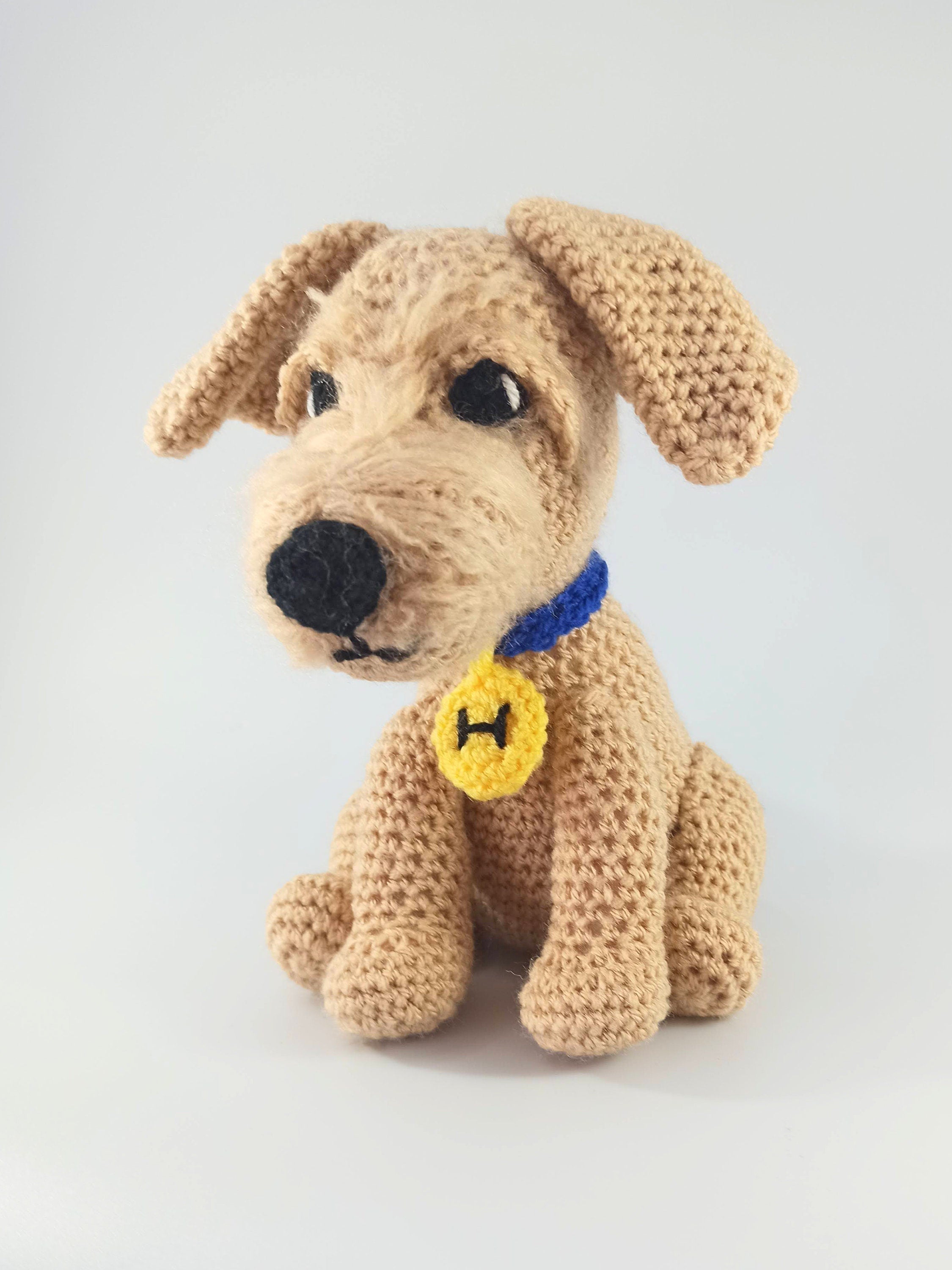 Crochet Terrier Dog Plush: Personalized Stuffed Animal Toy