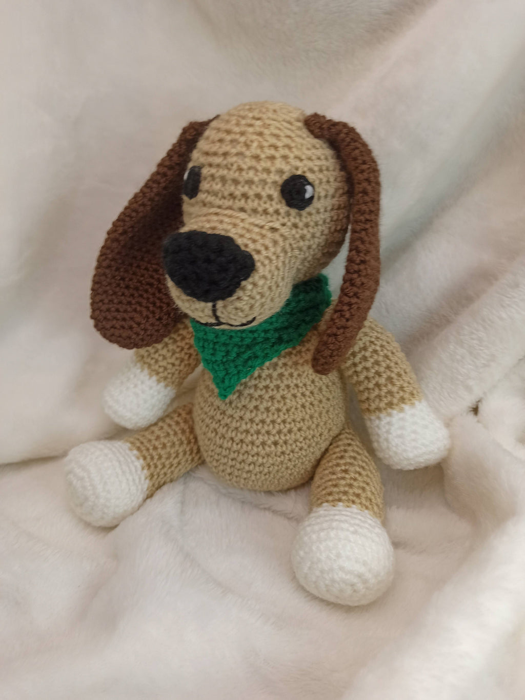 Crochet Dog Plush Toy: Handmade Stuffed Puppy Gift