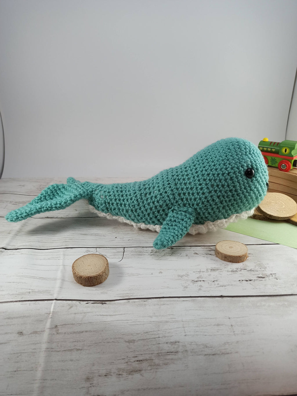 Crochet Whale Plush Toy: Handmade Cuddly Sea Creature