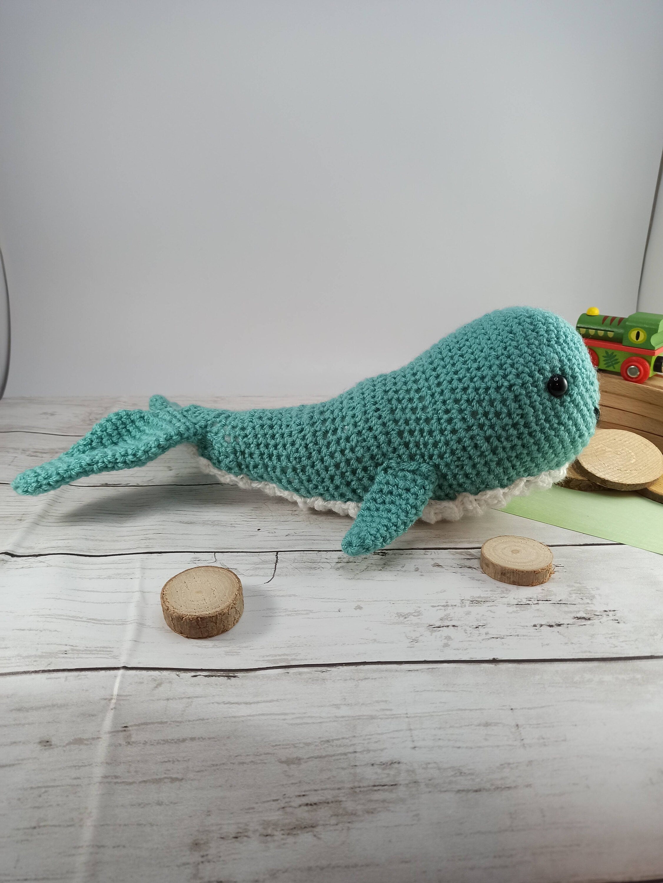 Crochet Whale Plush Toy: Handmade Cuddly Sea Creature