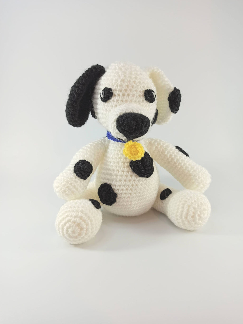 Crochet Dalmation soft toy, dog cuddly toy, stuffed animal, plush gift