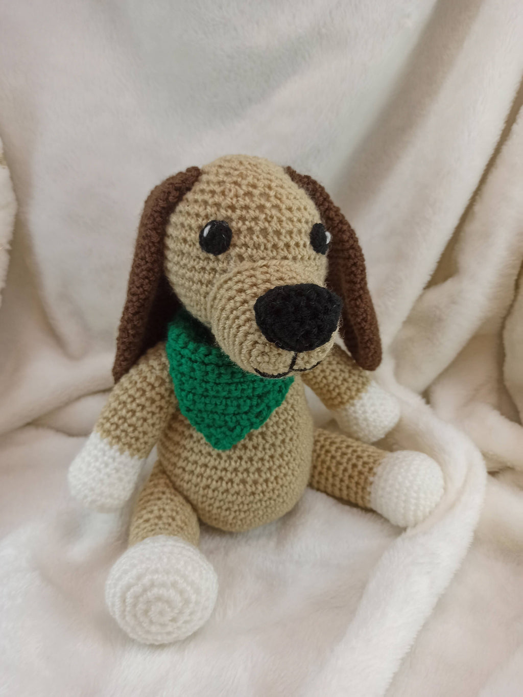 Crochet Dog Plush Toy: Handmade Stuffed Puppy Gift