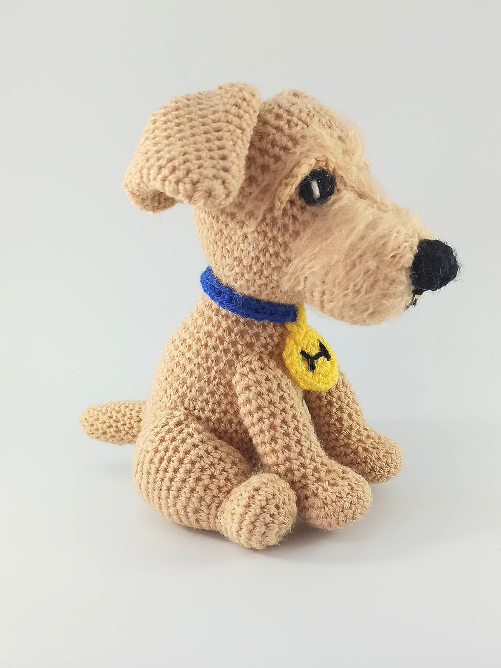 Crochet Terrier Dog Plush: Personalized Stuffed Animal Toy