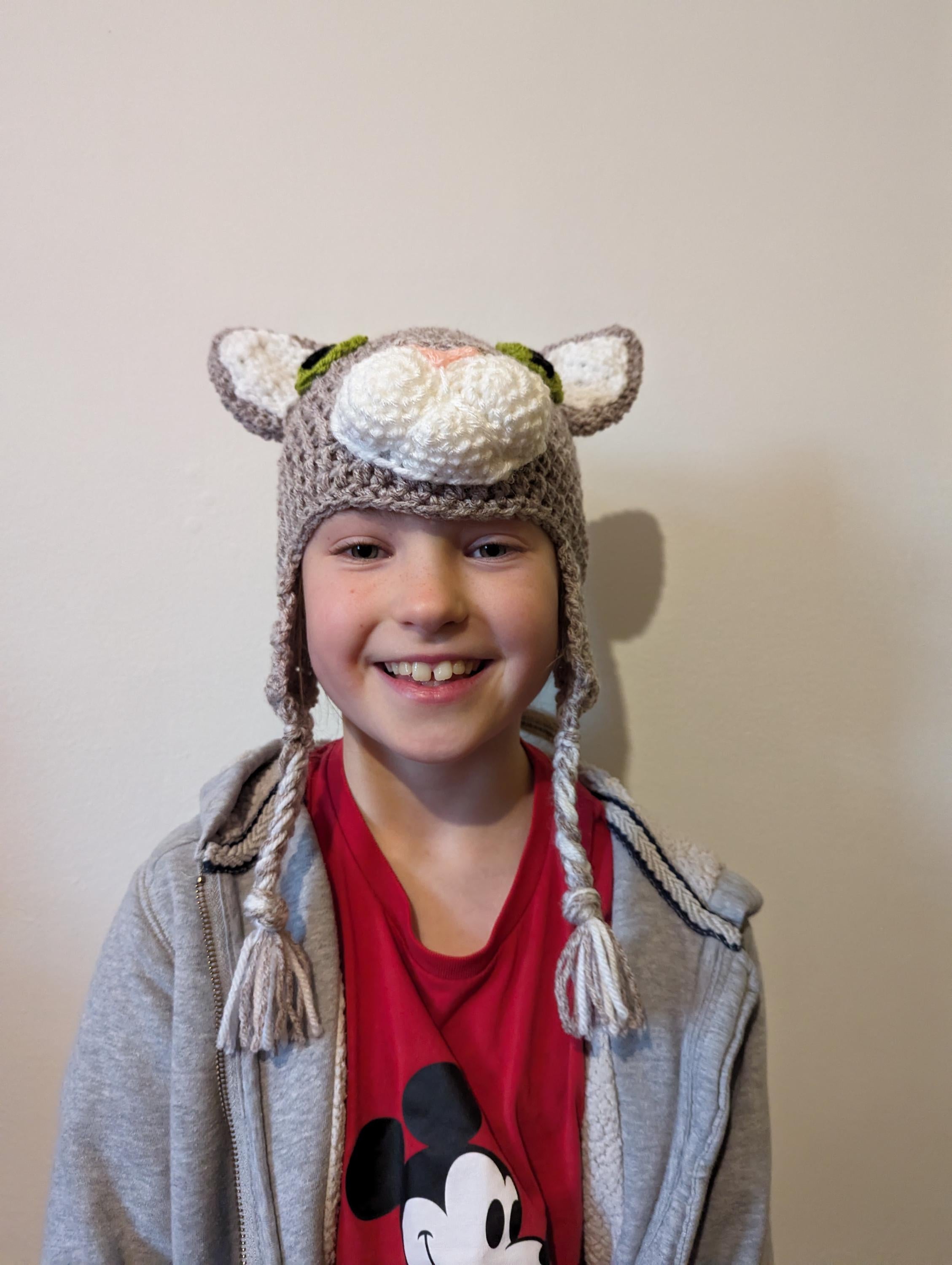 Crochet Cat Hat: Novelty Winter Hat, Toddler to Adult
