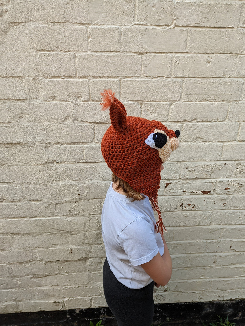 Crochet squirrel hat, winter novelty hat, newborn, child, toddler, adult sizes