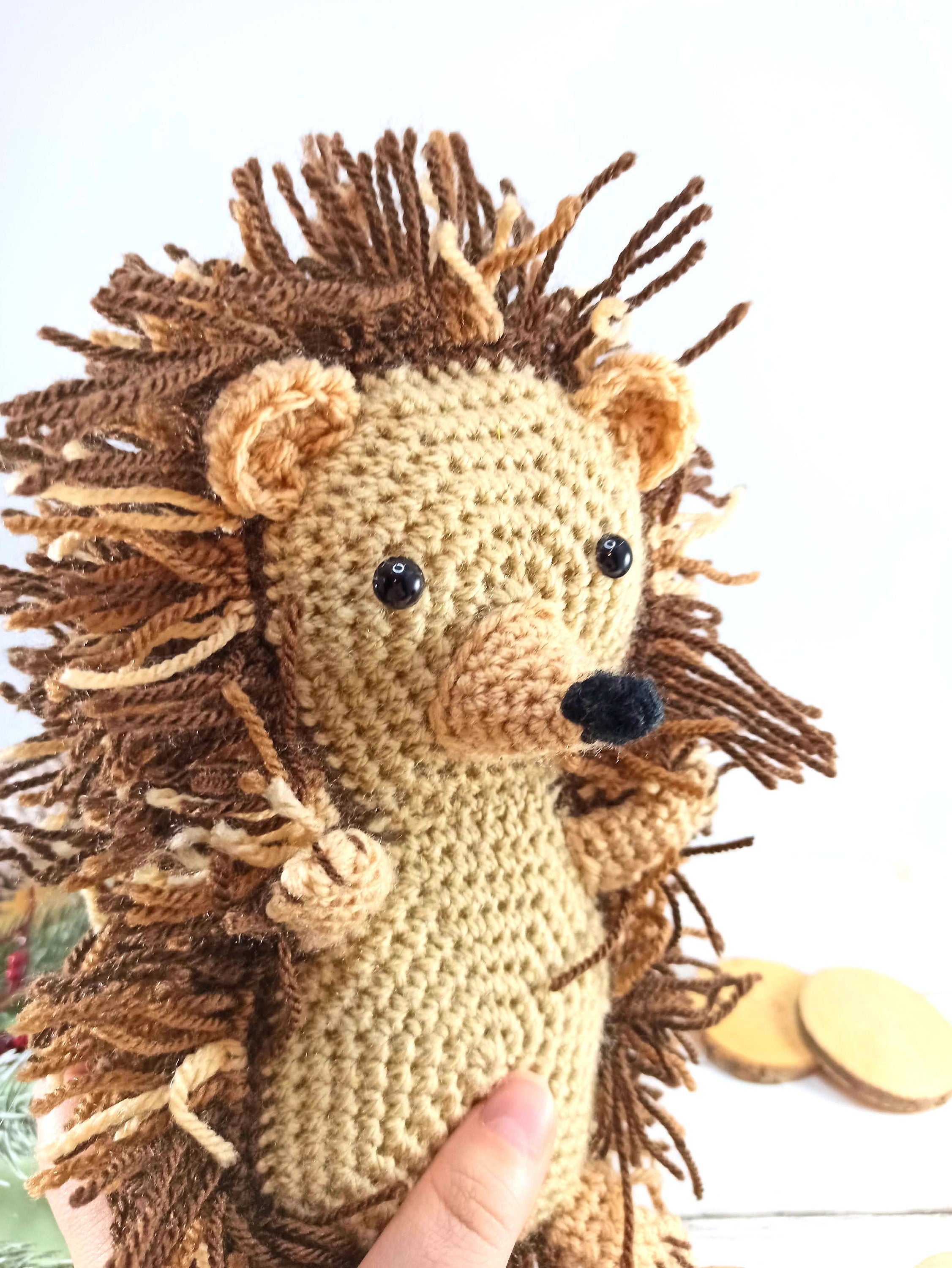 Crochet Hedgehog Plush: Handmade Woodland Animal Toy
