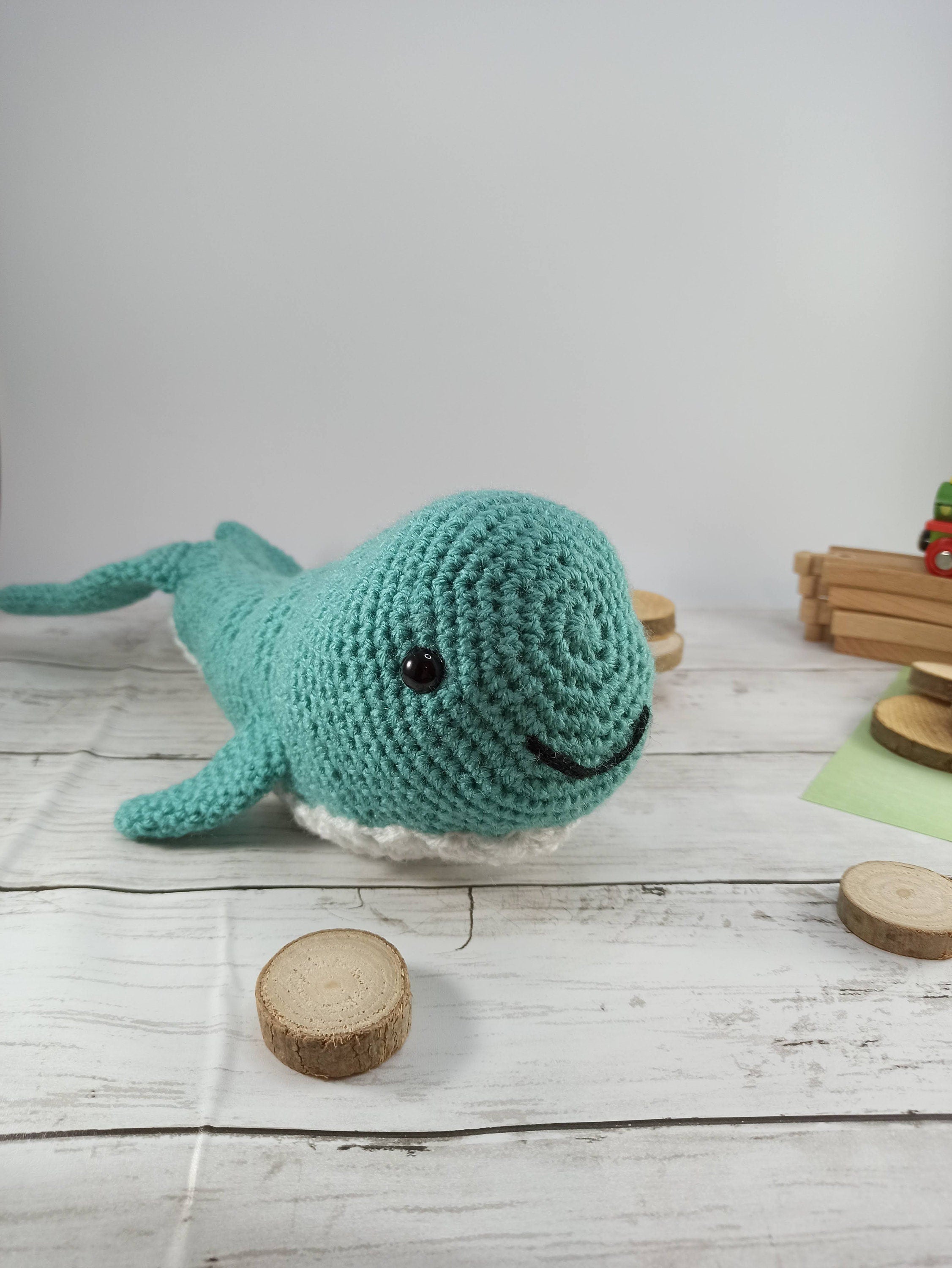 Crochet Whale Plush Toy: Handmade Cuddly Sea Creature