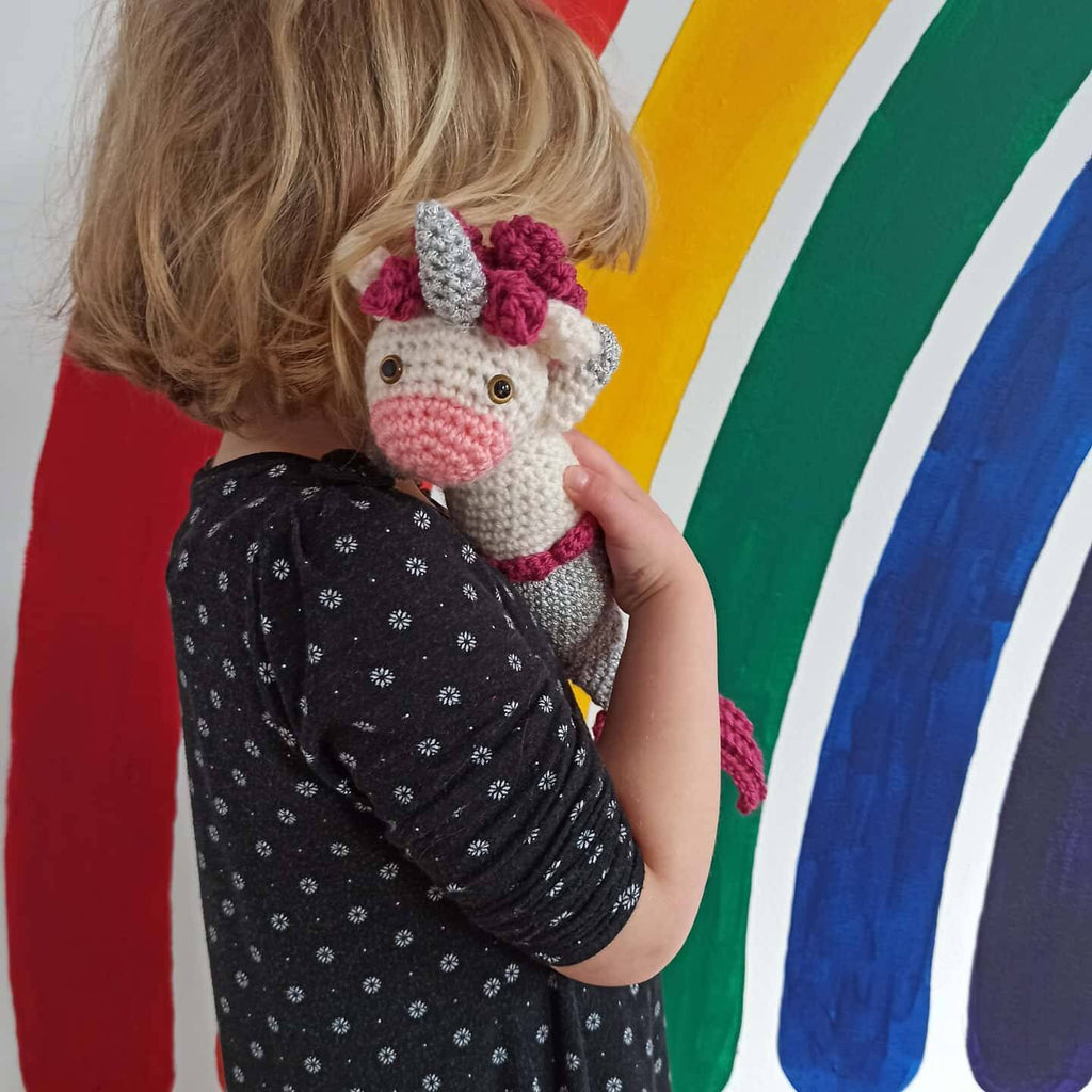 Mermacorn - Mermaid Unicorn- Small cuddly soft crochet toy, plushies, softies, plush