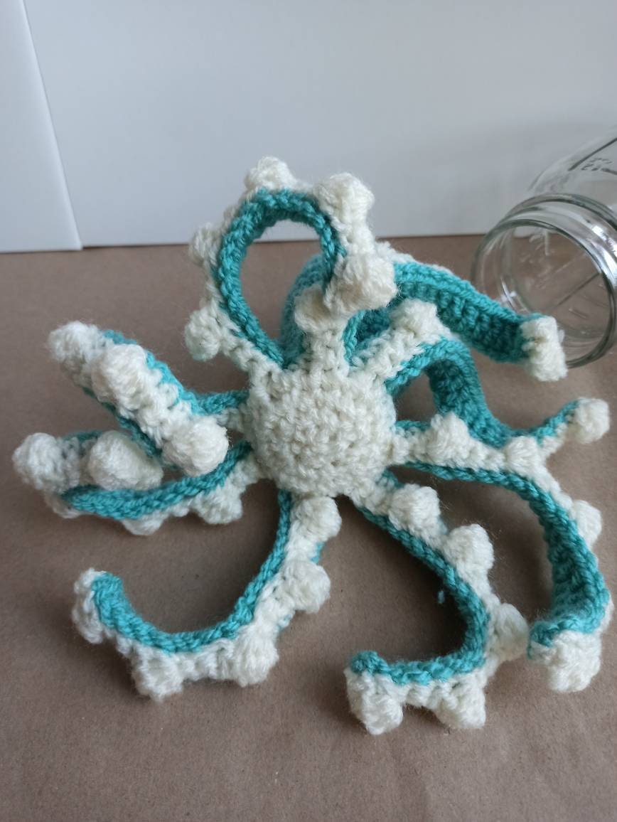 Octopus - Crochet cuddly toy, soft plush plushies softies stuffies