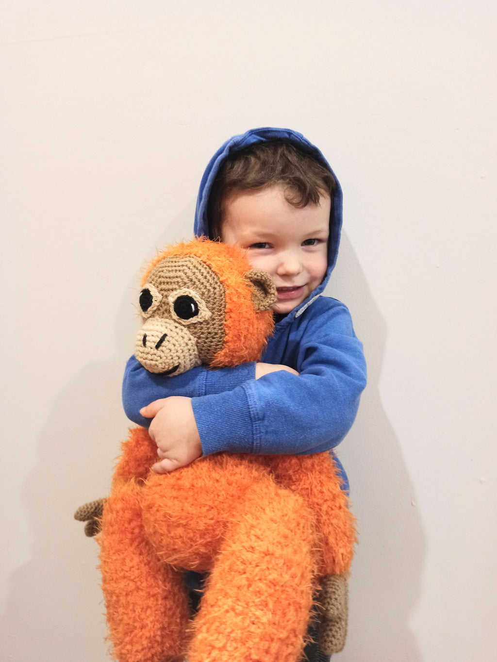 Large cuddly orangutan, donation to charity, soft toy, large stuffed animal,