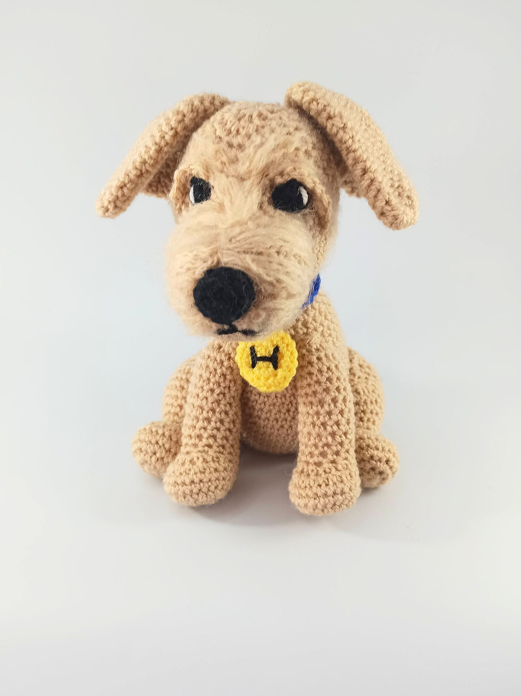 Crochet Terrier Dog Plush: Personalized Stuffed Animal Toy
