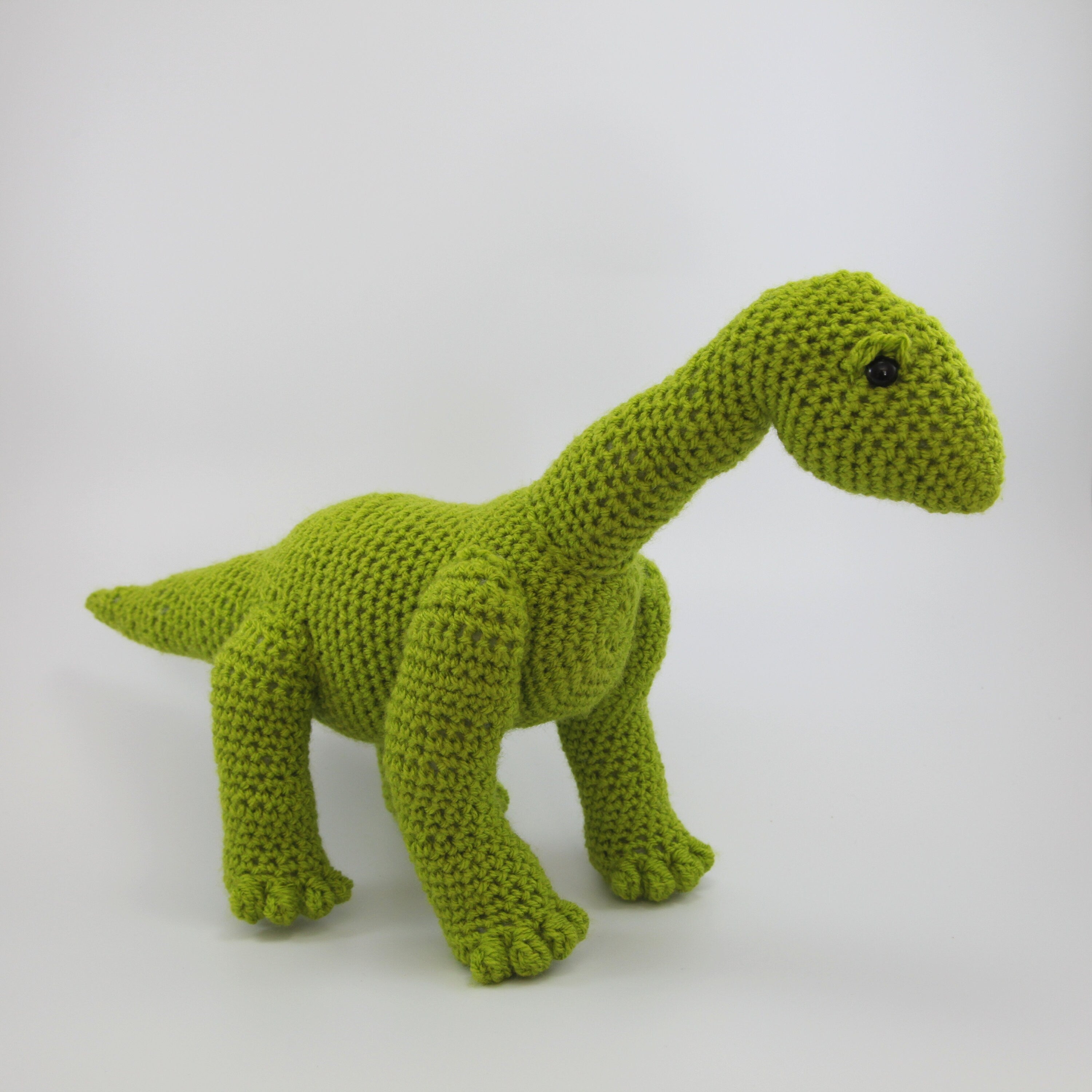 Crochet Brachiosaurus Plush: Green Dinosaur Stuffed Toy