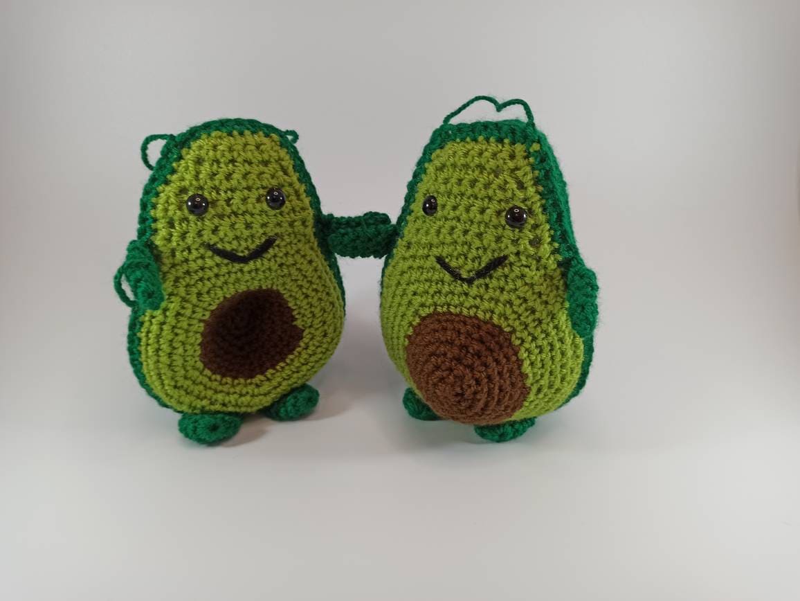 Cuddling avocados soft toy, cuddly plush gift stuffed stuffies plushies food game