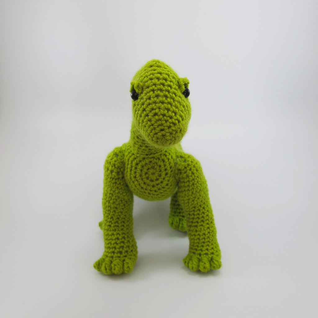Crochet Brachiosaurus Plush: Green Dinosaur Stuffed Toy