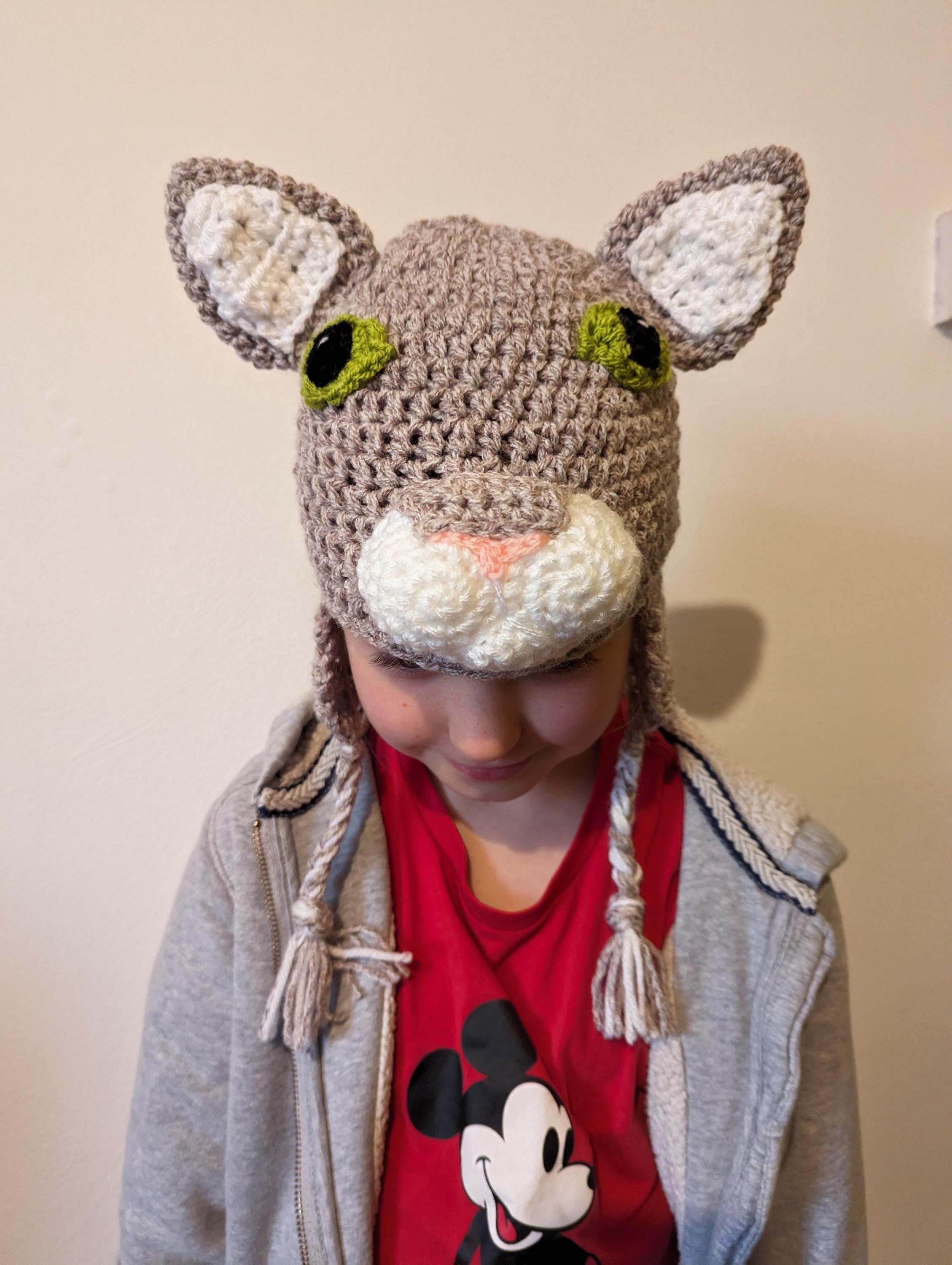 Crochet Cat Hat: Novelty Winter Hat, Toddler to Adult