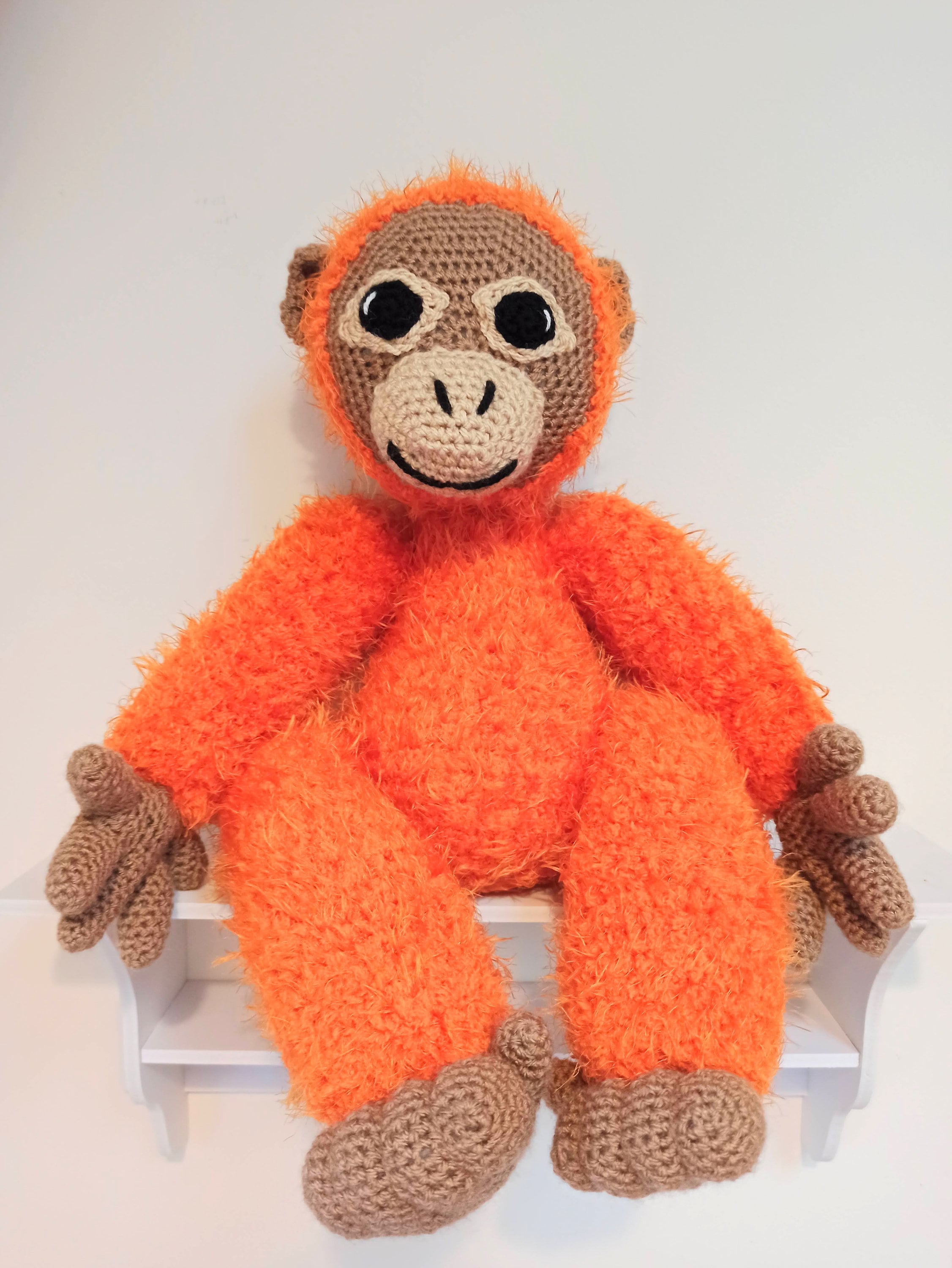 Large cuddly orangutan, donation to charity, soft toy, large stuffed animal,