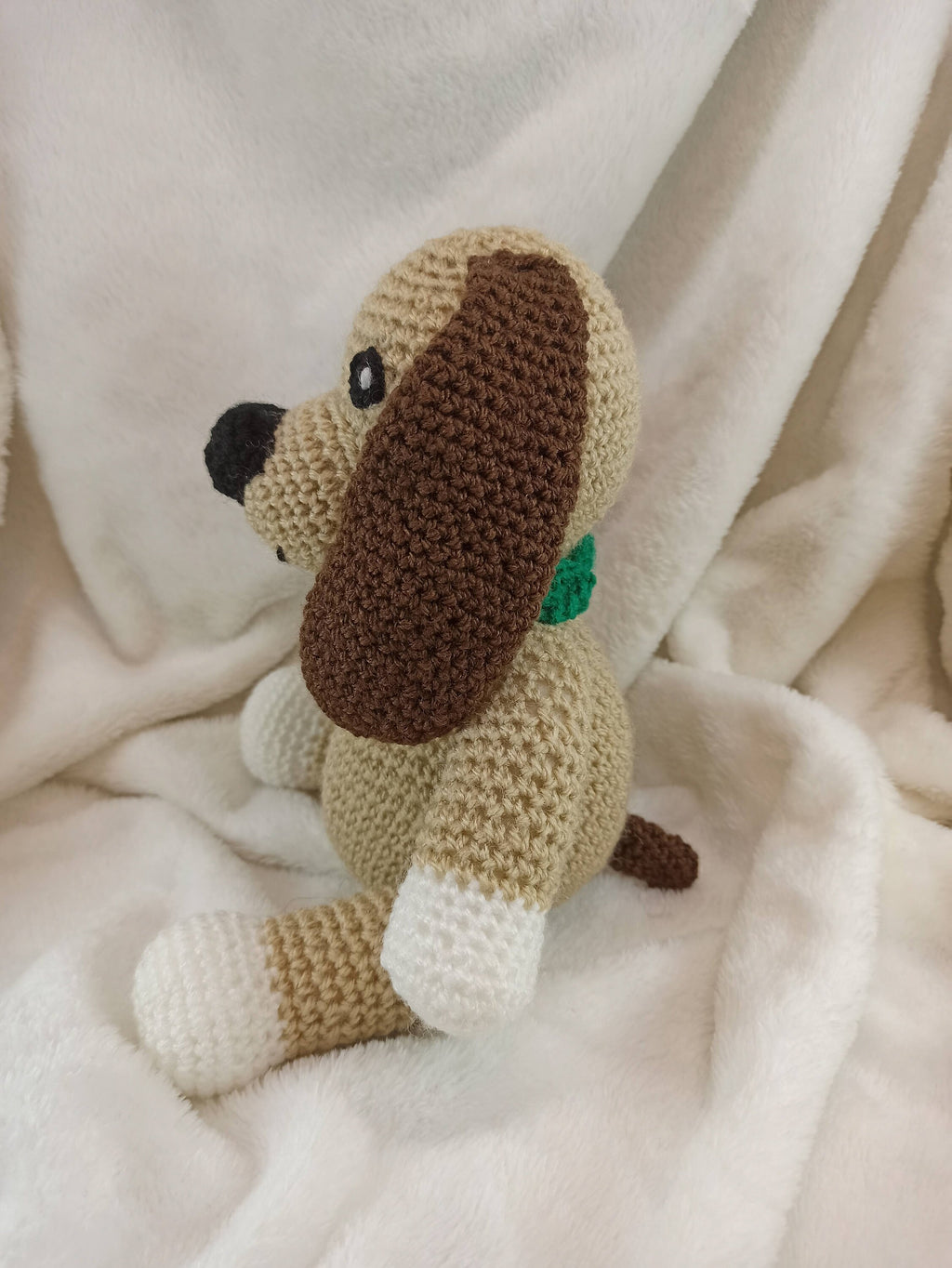 Crochet Dog Plush Toy: Handmade Stuffed Puppy Gift