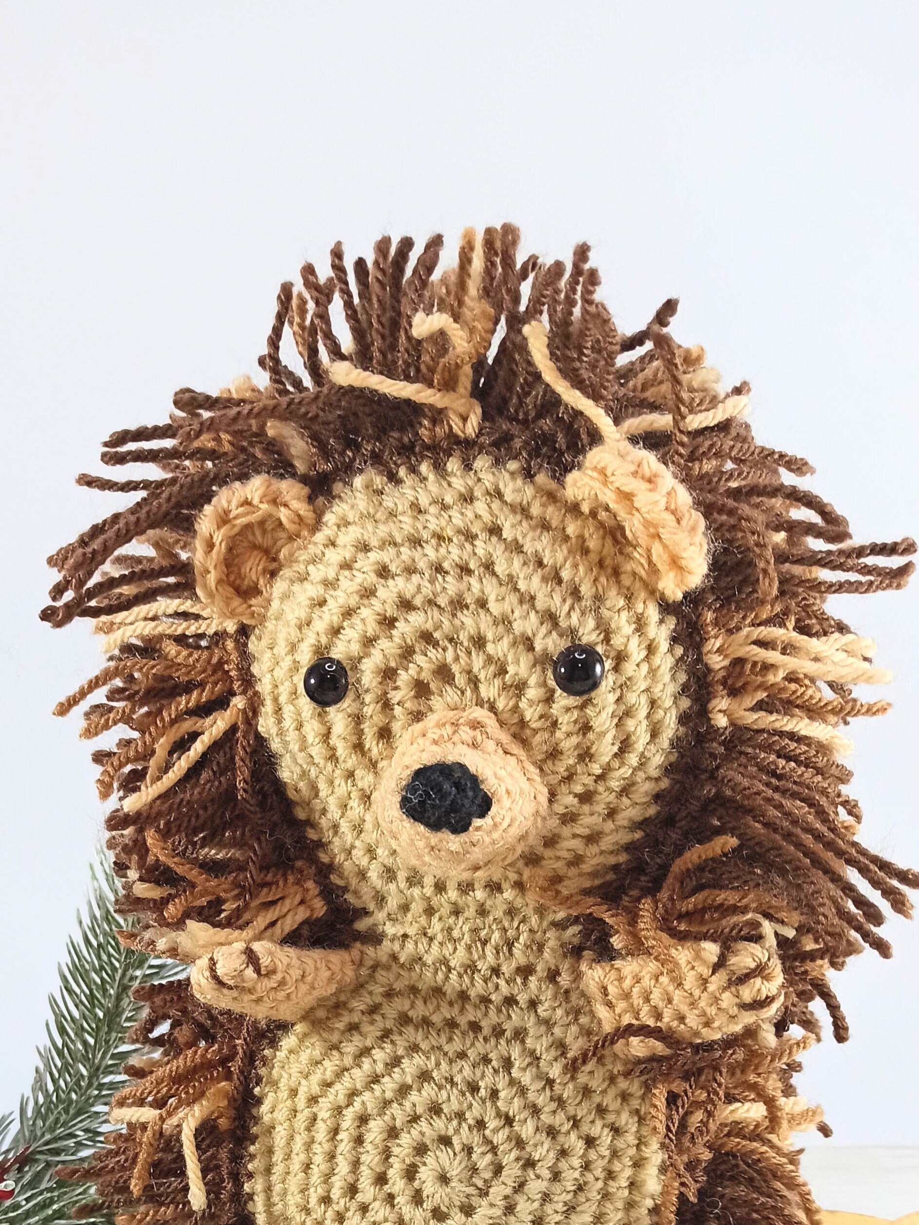 Crochet Hedgehog Plush: Handmade Woodland Animal Toy