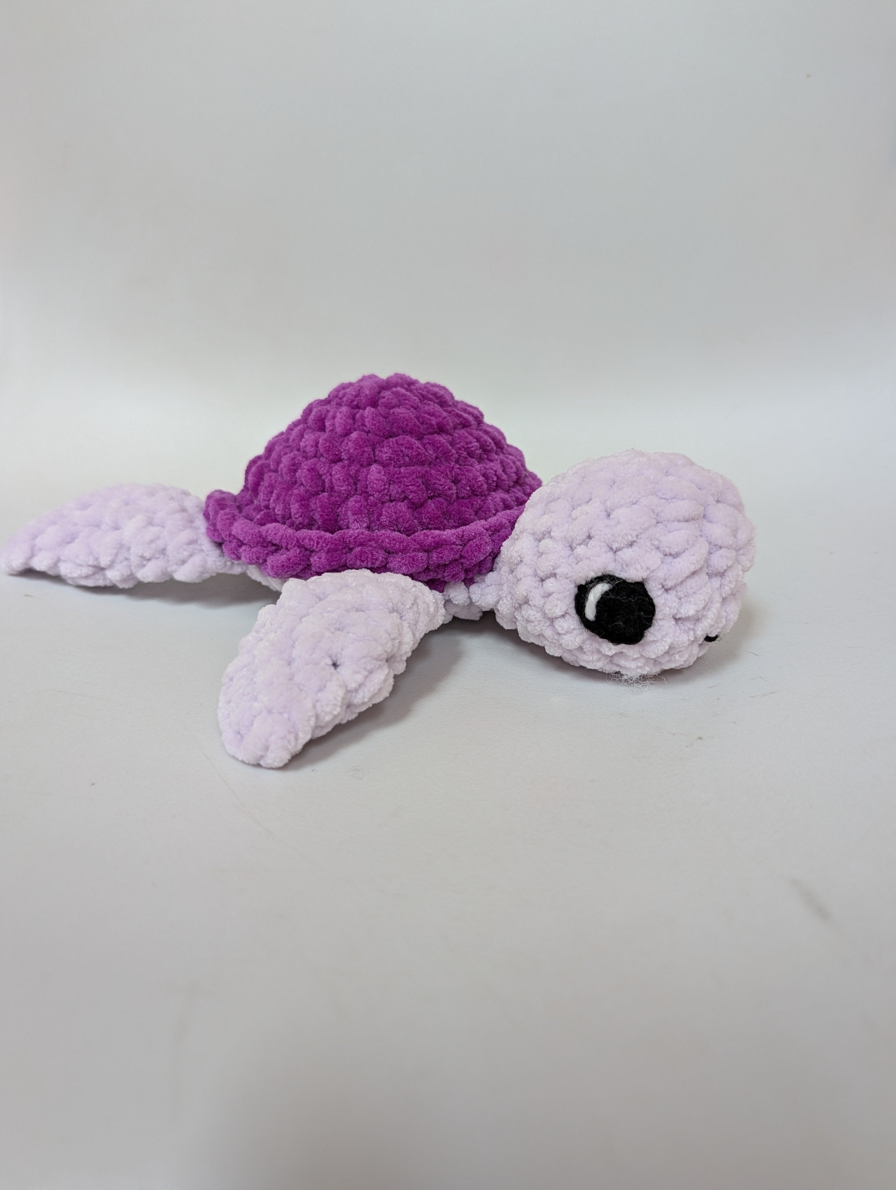 Cuddly turtle soft toy, crocheted and handmade in UK