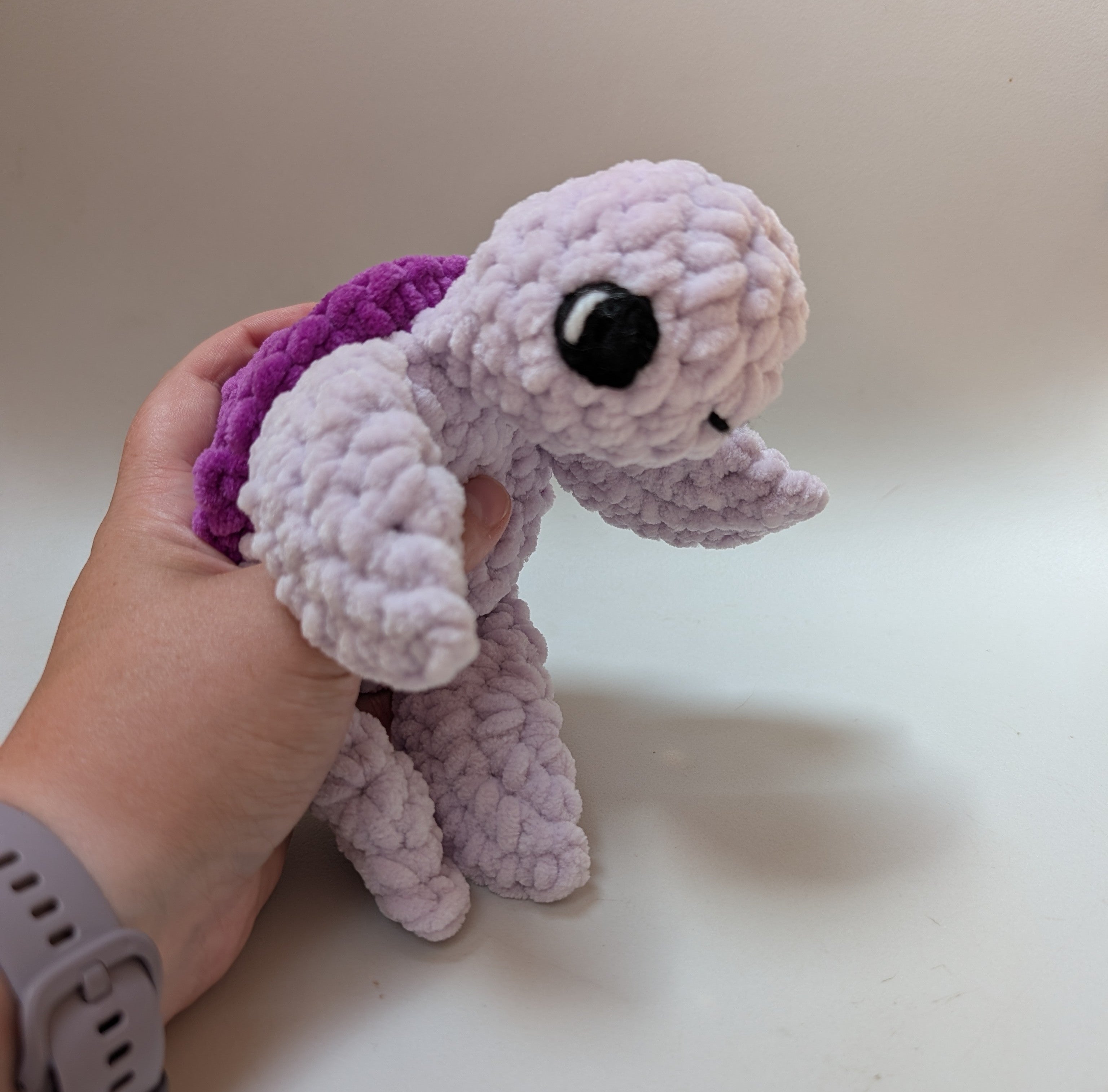 Cuddly turtle soft toy, crocheted and handmade in UK