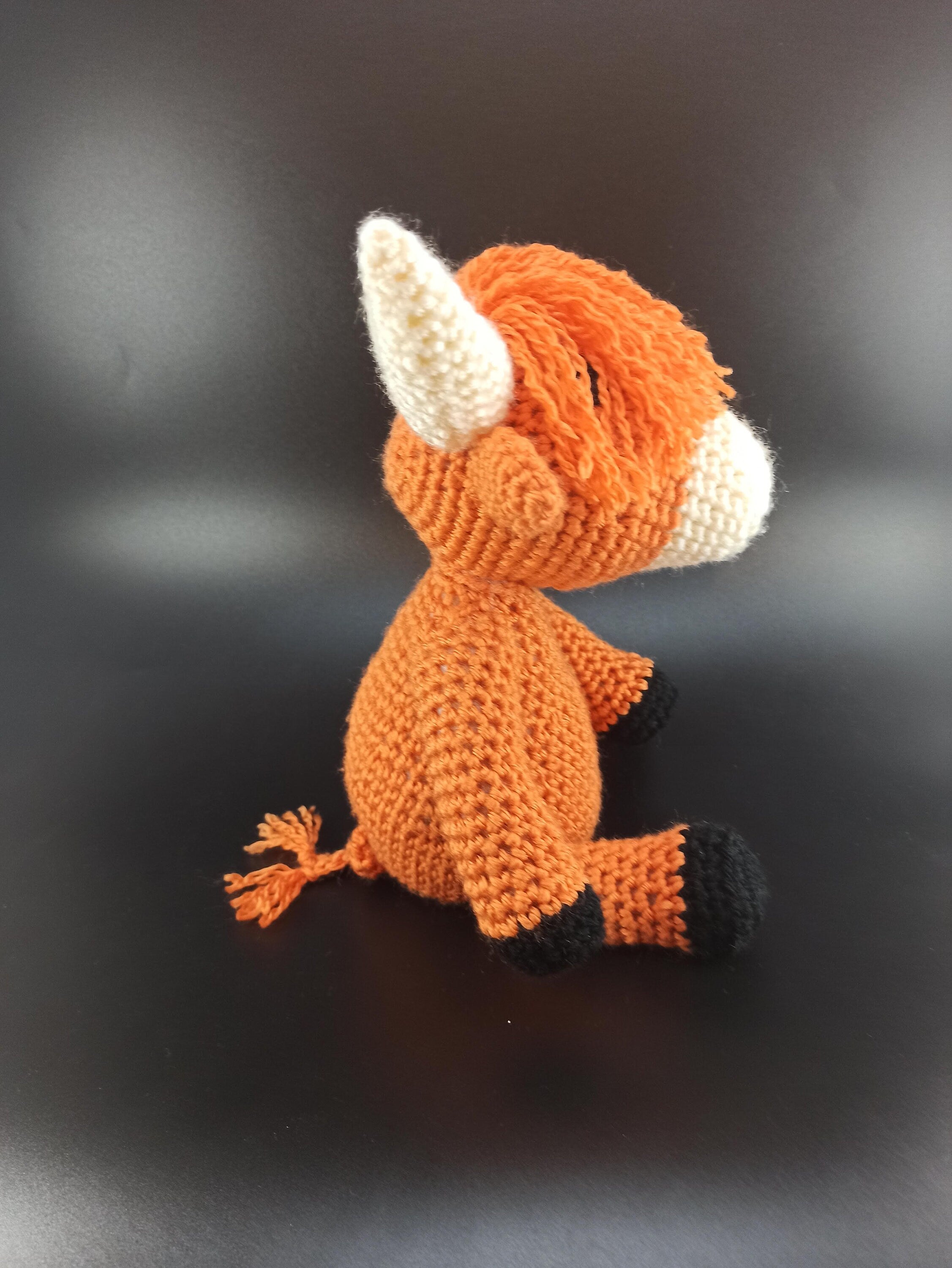 Cuddly toy highland cow, large crochet gift, scottish present,