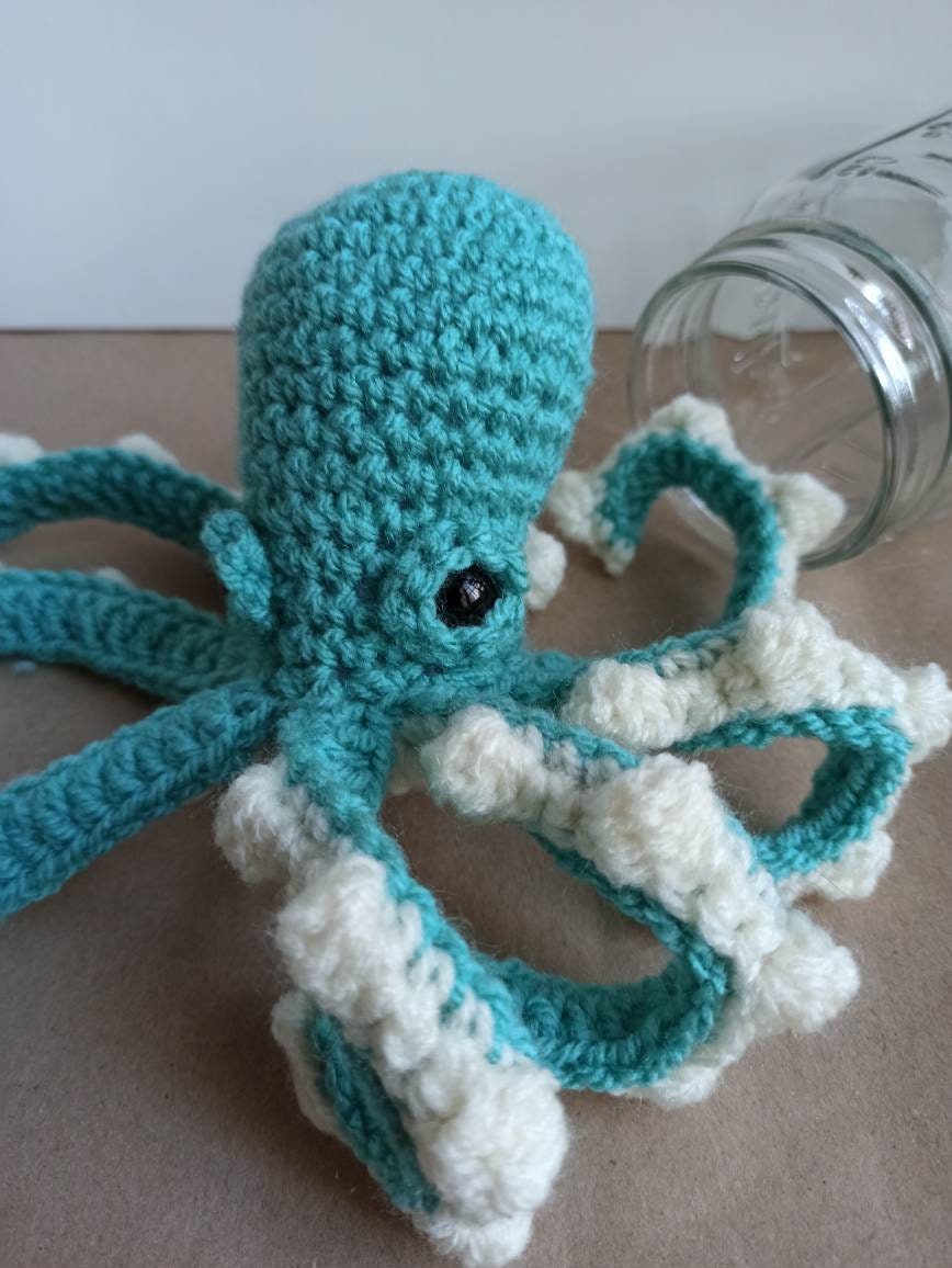Octopus - Crochet cuddly toy, soft plush plushies softies stuffies